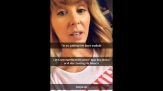 MILF šuká nejlepšího přítele nevlastních synů živě na Snapchatu