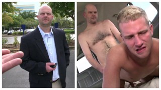 BAIT BUS - Salaryman w średnim wieku Thomas Hoffman zdradza swoją dziewczynę