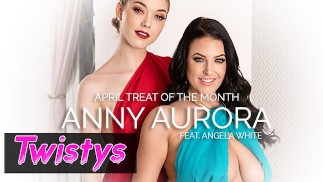 Twistys - Skinny blonde Anny Aurora worships Angela Whites big natural tits