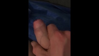 Waking up my big white dick