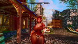Skyrim Juego erótico THICC Ebony Ariel