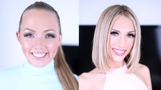 ASHLEY RED & SKY PIERCE 给 POV 口交