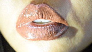 ASMR: Naughty Talk "Stroke that Cock for me" + Pouty Glossy Lips