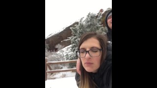 Красные скалы Денвер Колорадо домашнее любительское трах на горе