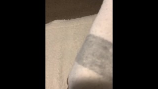 Ebenholz Teenager Socken aus nächster Nähe ASMR