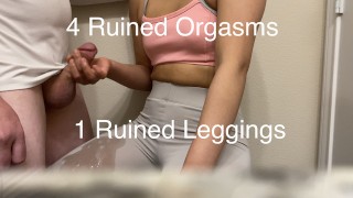 Zniszczył moje legginsy, kiedy zrujnowałam jego orgazm po treningu