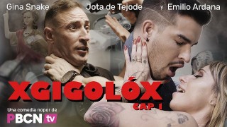 PORNBCN 4K Spaanse pornoparodie met een milf die hard neukt met een jonge g