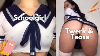 Thick Asian Schoolgirl Twerking Fat Ass in Your Face