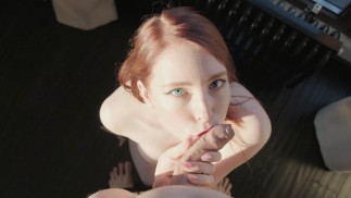 HOT POV BLOWJOB (Oraler Creampie) - MollyRedWolf