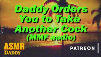 Audio for Sub Girls - Daddy Orders You To Take Two Cocks (MMF Threesome)