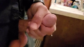 Hard orgasm in slow motion (male masturbation)