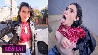 Cum su me come un pornostar - Pubblico agente pickUp studente su il strada e scopata / Kisscat.xyz