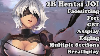 Eksperyment 2B - Hentai JOI (Facesitting, Stopy, CBT, Assplay, CEI, Edging, Ruletka, MultiSection)