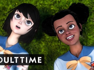 CZAS DLA DOROSŁYCH Hentai Przyrodnia Siostra Ujeżdża Kutasa I Lesbijki Uczennice Hentai Seks Hentai