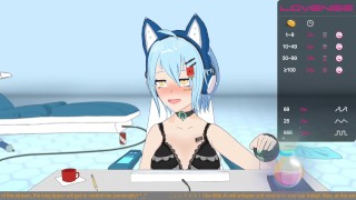 アニメAIが指で触れながら耳に甘いささやきをうめく(07-07-21)