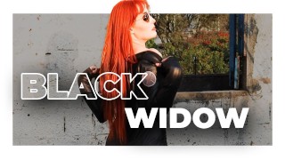 Black Widow horká zrzka s análním kolíkem - Mel Fire
