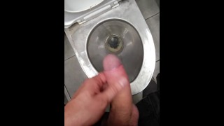 GUY MOANING AND MASTURBATING IN DIRTY PUBLIC TOUILET