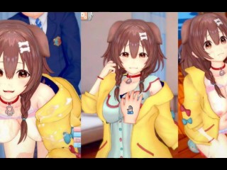 [hentai Gra Koikatsu! ] Uprawiaj Seks z Duże Cycki Inugami Korone.3DCG Erotyczne Wideo Anime.