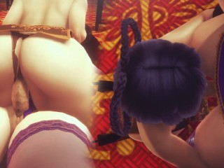 [GENSHIN IMPACT] Фута Лиза трахнула СянЛин в собственном ресторане (3D PORN 60 FPS)
