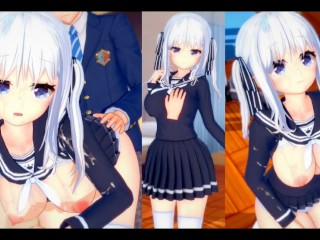 [hentai Game Koikatsu! ] Sex s re Nula Velké Kozy Vtuber Yuki Shirane.3DCG Erotické Anime Video.
