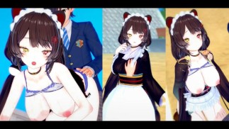 [Hentai Gra Koikatsu! ] Uprawiaj seks z Duże cycki Vtuber Inui Toko.3DCG Erotyczne wideo anime.