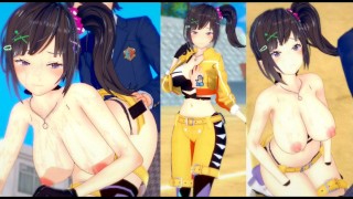 [¡Juego Hentai Koikatsu! ] Tener sexo con Big tits Vtuber Hayase Sou.Video de anime erótico 3DCG.