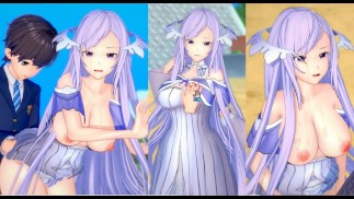 [¡Juego Hentai Koikatsu! ] Tener sexo con Big tits SAO Quinella.Video de anime erótico 3DCG.