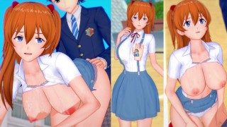 [Hentai Gra Koikatsu! ] Uprawiaj seks z Duże cycki Evangelion Asuka.3DCG Erotyczne wideo anime.