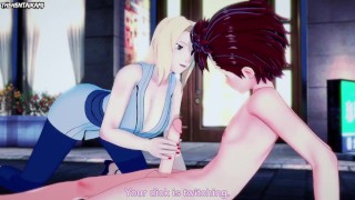 Tsunade de Naruto vous baise dans la rue! Hentai non censuré