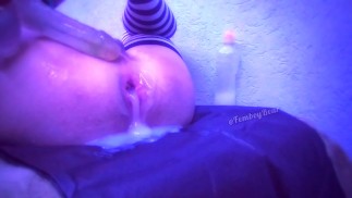 Roztomilý Femboy Creampied Několikrát