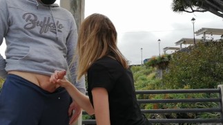 Otra gigante y arriesgada corrida en público