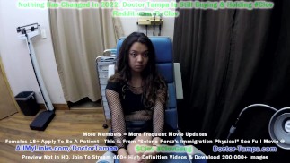 Zostań doktorem Tampą jako Sexi Mexi Selena Perez przechodzi badanie fizykalne imigracyjne przed byciem