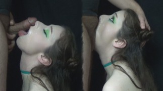 HEETSTE MOET SPERMA IN KEEL ZIEN IK SLIK HET NAAR BENEDEN TERWIJL IK TERUG KIJK OP KNIE PIJPBEURT POV