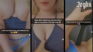 Sexting mojego przyrodniego brata na Snapchacie, dopóki mnie nie zerżnie i nie spuści się w mojej cipce (@real.joyliii dodaj mnie)