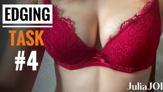 FEMDOM EDGING TASK # 4 - A METADE DO CAMINHO É FEITO