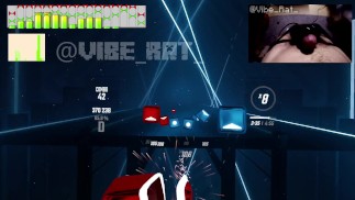 Video1 - Hards Free Ejaculation Playing BeatSaber with Twincharger Vibrator (sutek basowy)