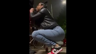 Sucking Up A Big Dick Nigga In Public In Brooklyn We Got Caught At The First Spot But He Bust A Big 