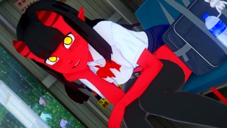 Meru, a Succubus, entra no seu quarto para foder com você o dia todo - Compilação Anime Hentai 3d