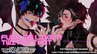 Neuk me zoals een Twitch e-meid / Hentai Neko Jongen Ahegao || NSFW Audio en smerige praat ASMR
