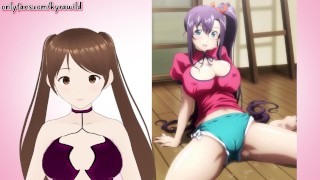 Tente não cum desafio para Anime Waifus (Regra 34, Hentai VTuber)