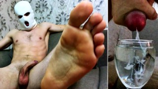 Das dominante Männchen mit Schmutzigen Gesprächen FICKT dich und SPRITZT für dich in ein Glas Wasser
