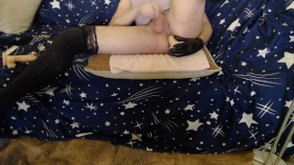 Wilder Sex mit meinen Toys bis ich FemBoyfuckdildo abspritze