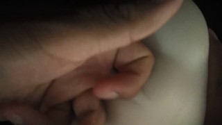 Hot belle chatte crémeuse cum - poupée de sexe