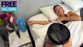 彼は私にコーヒーをベッドに持ってきたので、私は彼のペニスを吸って、4K無料のフルビデオを中出ししました