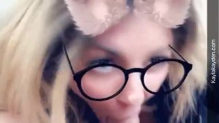Fellation snapchat avec un fan