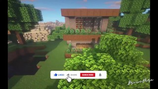 マインクラフトでベギナーモダンハウスを作る方法