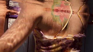 水中でLeraロシアの小柄なスキニー美女