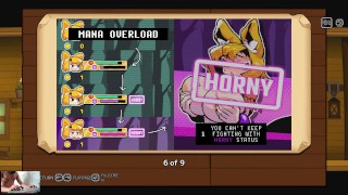 Amber's Breeding Quest - pequeña kitsune masturbándose durante la aventura y disfrutando