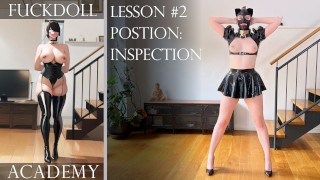 Fuck Doll Academy: Ensine ao seu sub a posição de "Inspeção"