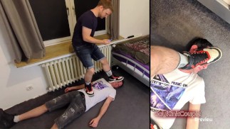 Trampling training voor mijn geile sub